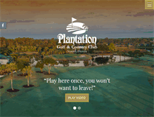 Tablet Screenshot of plantationgcc.com